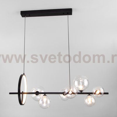 Подвесной светильник с управлением по Wi-Fi 90167/8 черный Eurosvet