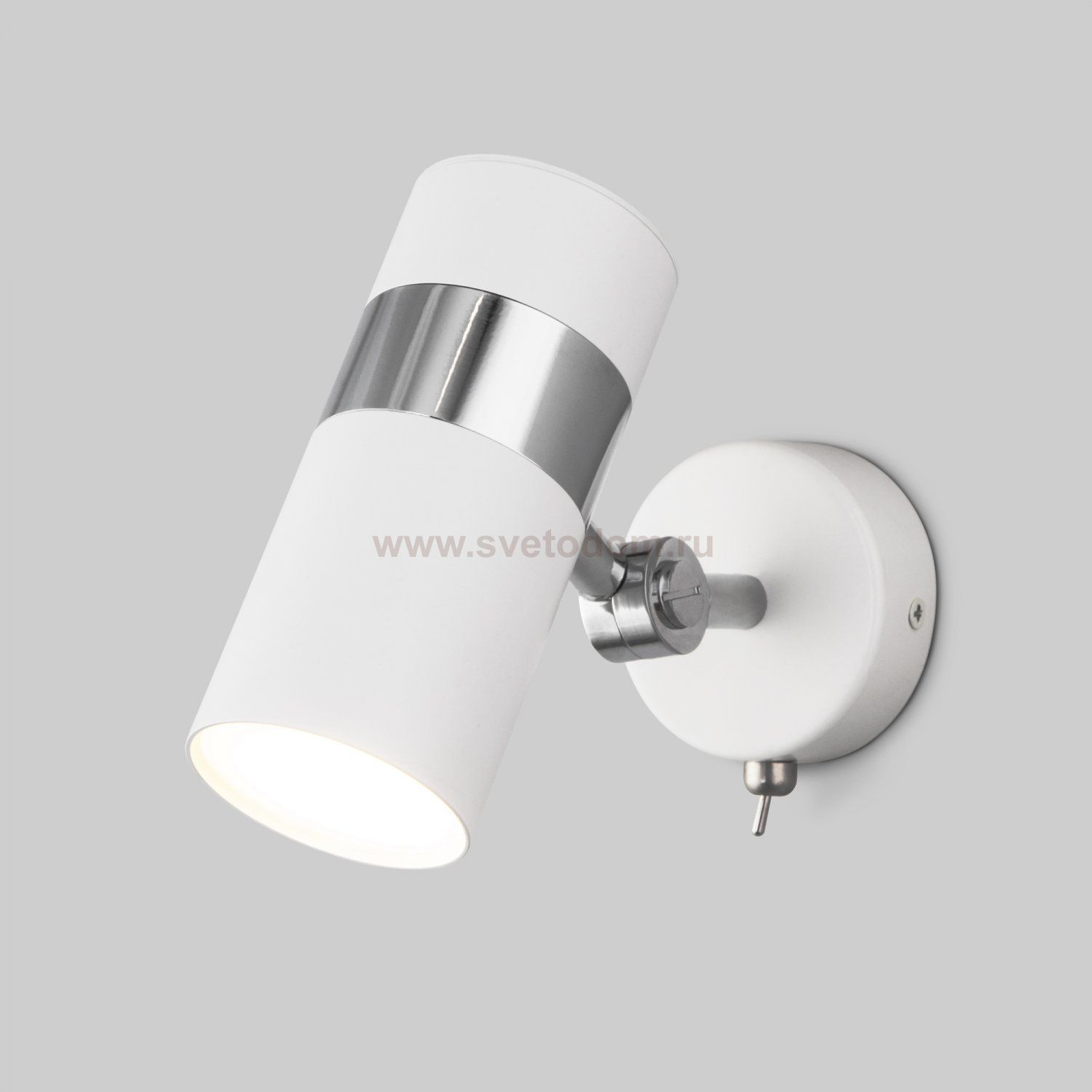 Настенный светильник бра Eurosvet 20096/1 белый/ хром Viero