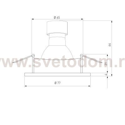 Встраиваемый точечный светильник 110 MR16 черный Elektrostandard