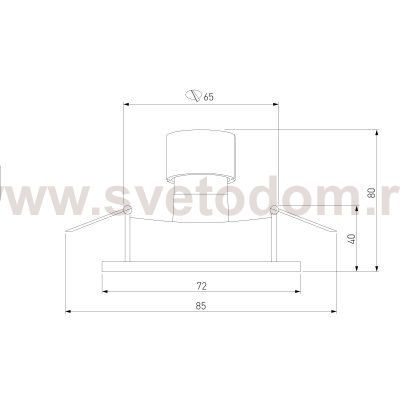 Встраиваемый точечный светильник 111 MR16 белый Elektrostandard