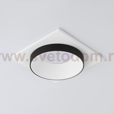 Встраиваемый точечный светильник 116 MR16 белый/черный Elektrostandard