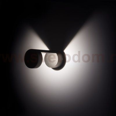Уличный настенный светодиодный светильник Nimbus IP54 1540 TECHNO LED черный Elektrostandard