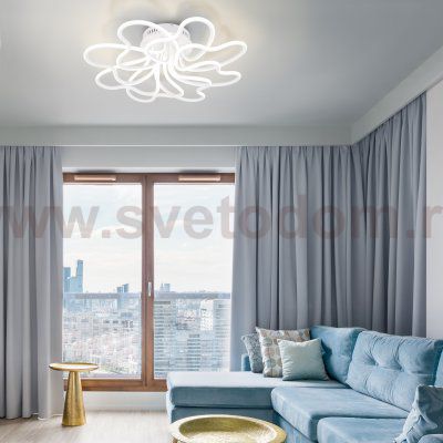 Светильник с управлением по Wi-Fi Eurosvet 90235/8 белый Smart Floret