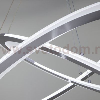 Подвесной светодиодный светильник с пультом управления Eurosvet Virtus 90231/2 серебро