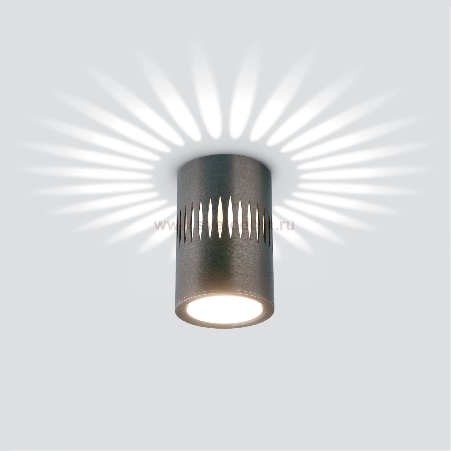 Накладной светодиодный светильник с подсветкой графит DLS026 Elektrostandard