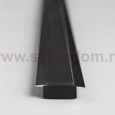 Встраиваемый алюминиевый профиль черный/черный для светодиодной ленты LL-2-ALP007 Elektrostandard