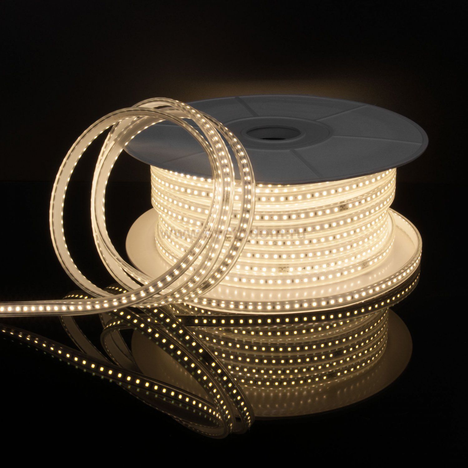 Светодиодная лента Лента светодиодная 220V 8W 60Led 2835 IP65 дневной белый, 50 м Elektrostandard