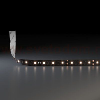 Светодиодная лента Лента светодиодная 24V 14,4W 60Led 5050 IP20 тёплый белый, Black, 5м Elektrostandard