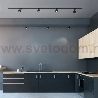 Встраиваемый светодиодный светильник черный 9925 LED Elektrostandard
