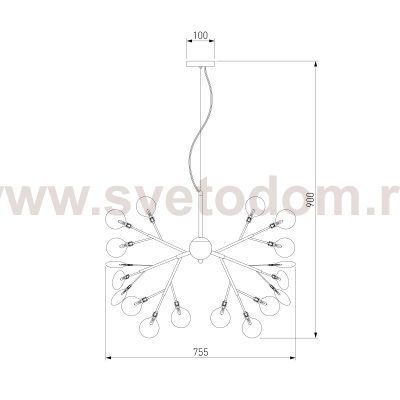 Люстра Bogates 341 Smart (540) Foglia