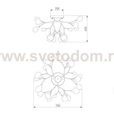 Светильник с управлением по Wi-Fi Bogates 343 Smart (542) Foglia