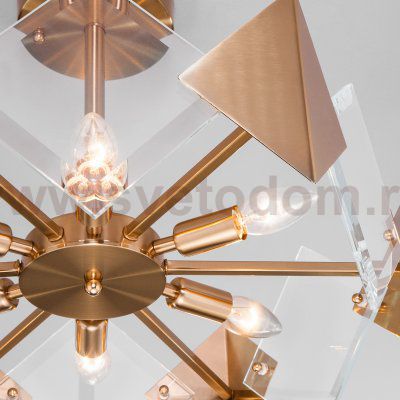 Потолочный светильник с управлением по Wi-Fi Eurosvet Origami 60121/6 латунь Smart