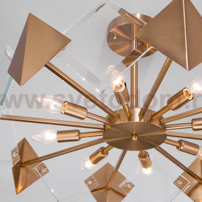 Потолочный светильник с управлением по Wi-Fi Eurosvet Origami 60121/8 латунь Smart