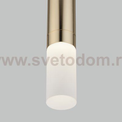 Подвесной светодиодный светильник 50210/1 LED золото Eurosvet