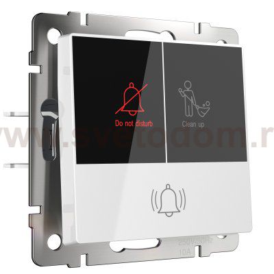 Кнопка звонка с индикацией для отелей (белый) W1114601 Werkel