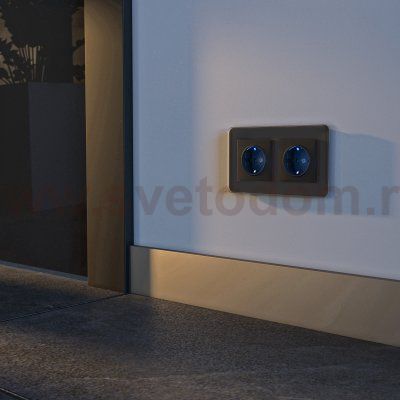 Розетка с подсветкой (черный) Werkel W1171408