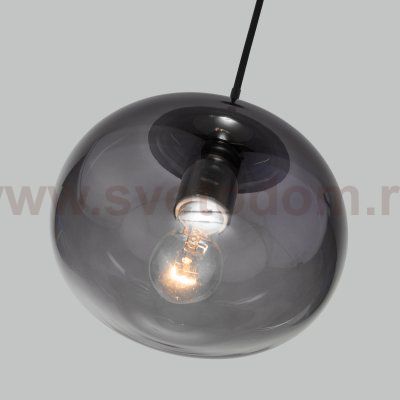 Подвесной светильник со стеклянным плафоном Eurosvet Rock 50212/1 дымчатый
