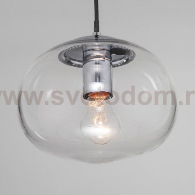 Подвесной светильник со стеклянным плафоном Eurosvet Rock 50212/1 прозрачный