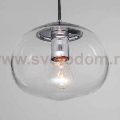 Подвесной светильник со стеклянным плафоном Eurosvet Rock 50212/1 прозрачный