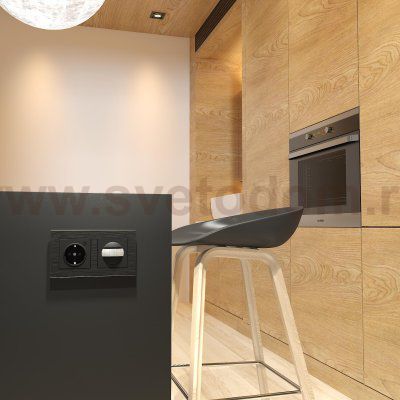 Датчик движения 500 Вт, двухпроводный (черный) Werkel W1155108