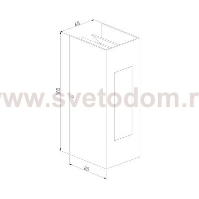 Уличный настенный светодиодный светильник 1638 TECHNO LED IP54 1638 TECHNO LED черный Elektrostandard