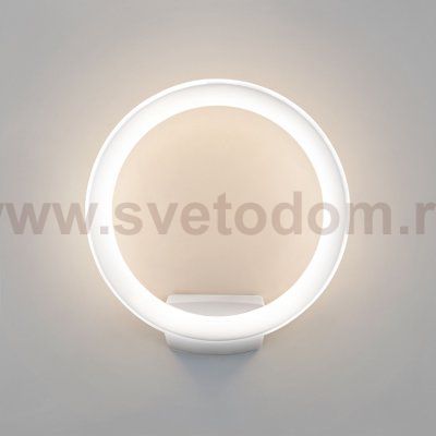 Уличный настенный светодиодный светильник Ring IP54 1710 TECHNO LED белый Elektrostandard