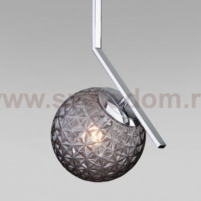 Подвесной светильник со стеклянным плафоном Eurosvet 50213/1 хром