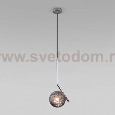 Подвесной светильник со стеклянным плафоном Eurosvet 50213/1 хром