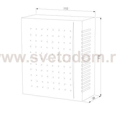 Звонок электромеханический 1M IP44 DBQ26M WM белый Elektrostandard