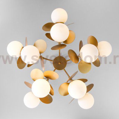 Потолочная люстра Умный дом 70134/10 перламутровое золото Eurosvet Matisse