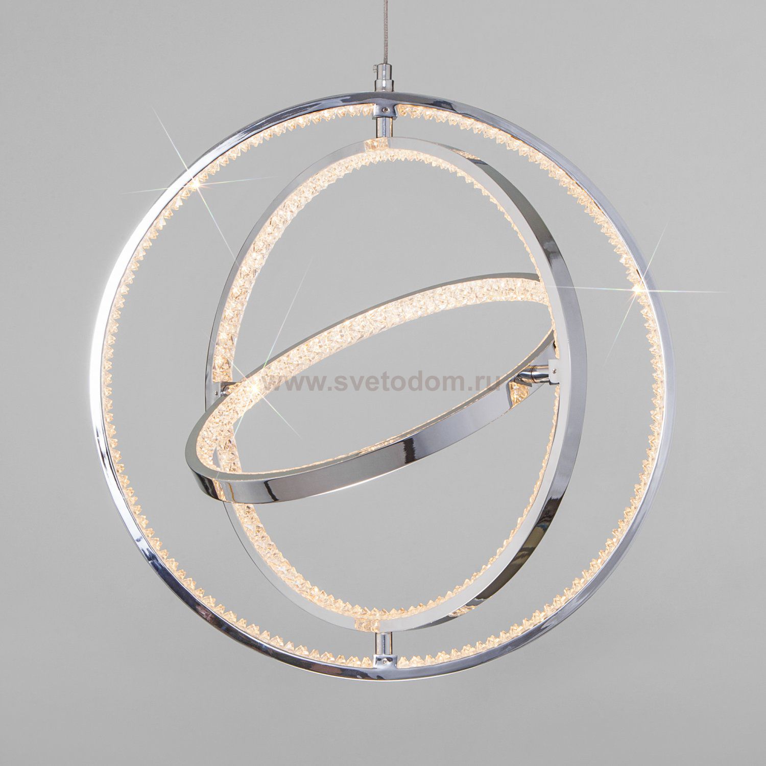 Подвесной светильник с пультом 90245/3 хром Eurosvet Tempus