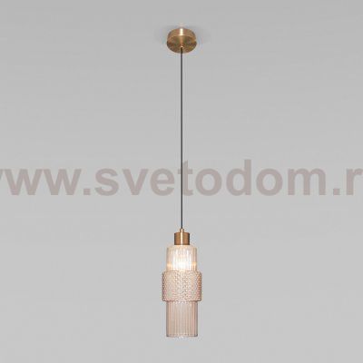 Подвесной светильник с плафоном 50209/1 бронза Eurosvet Soho