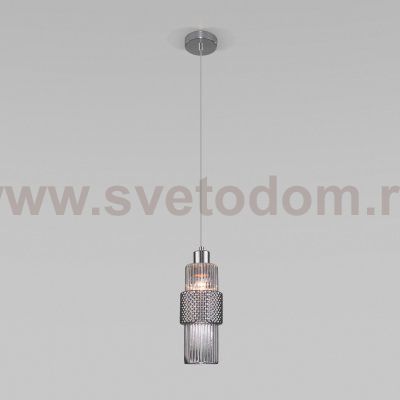 Подвесной светильник с плафоном 50209/1 хром Eurosvet Soho