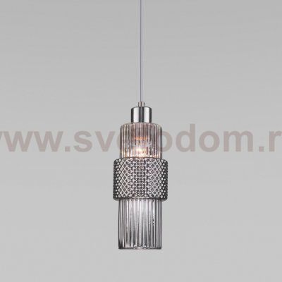 Подвесной светильник с плафоном 50209/1 хром Eurosvet Soho
