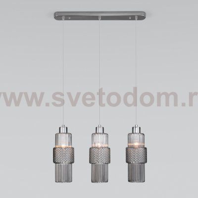 Подвесной светильник с плафонами 50209/3 хром Eurosvet Soho