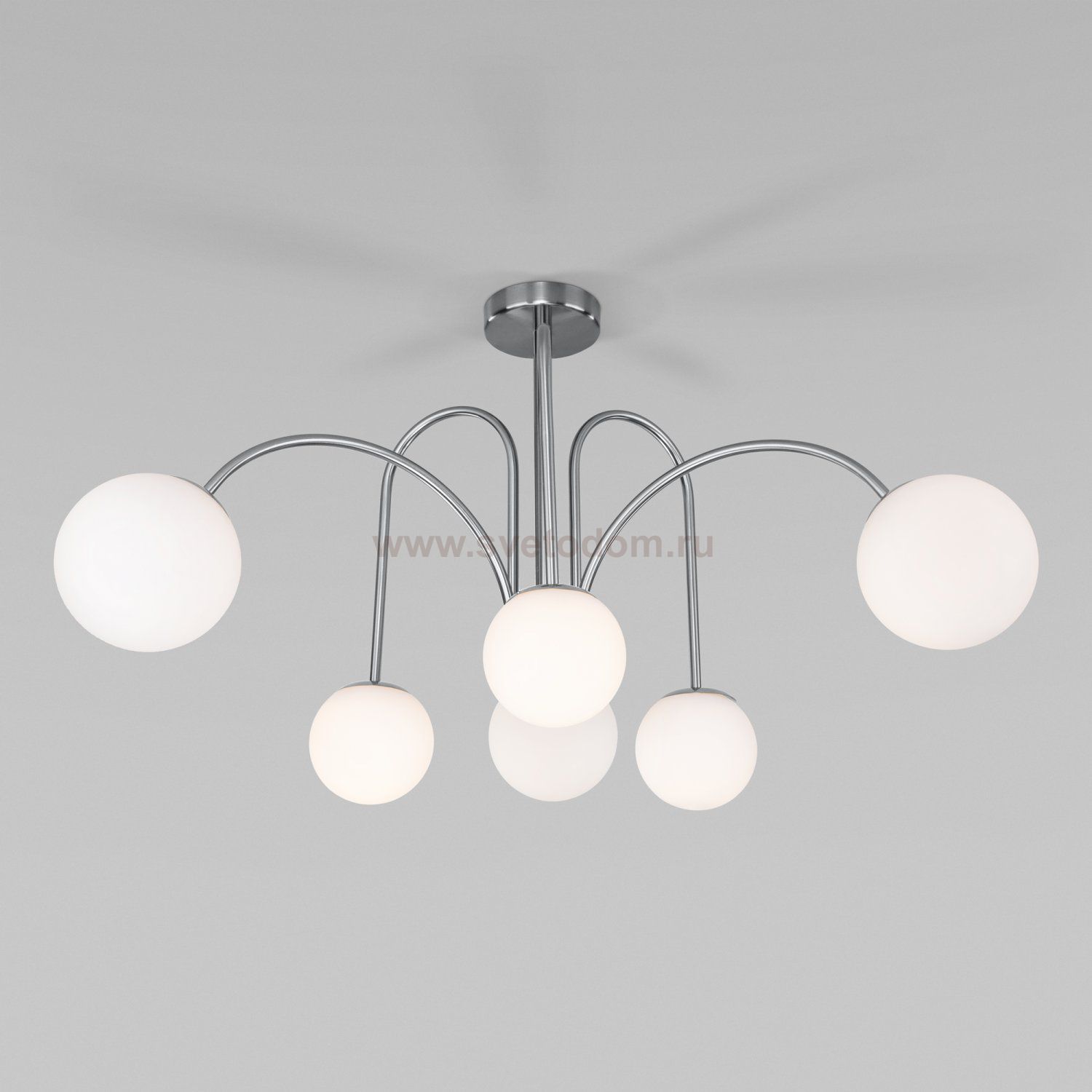 Потолочная люстра с плафонами 30177/6 хром Eurosvet Alix
