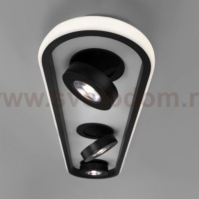 Потолочный светильник 20123/3 LED белый / черный Eurosvet Slam