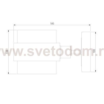 Настенный светильник в стиле лофт 70127/1 черный Eurosvet Arcada