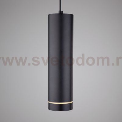 Подвесной светодиодный светильник DLR023 12W 4200K черный матовый Eurosvet