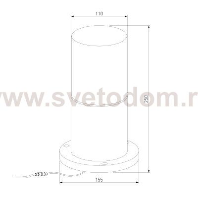 Ландшафтный светодиодный светильник Roil чёрный/дымчатый плафон IP54 35125/S Elektrostandard