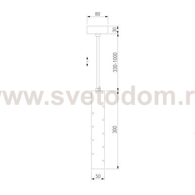 Подвесной светодиодный светильник 50214/1 LED хром Elektrostandard