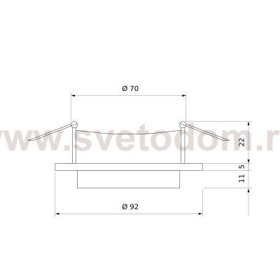 Встраиваемый точечный светильник 116 MR16 Elektrostandard
