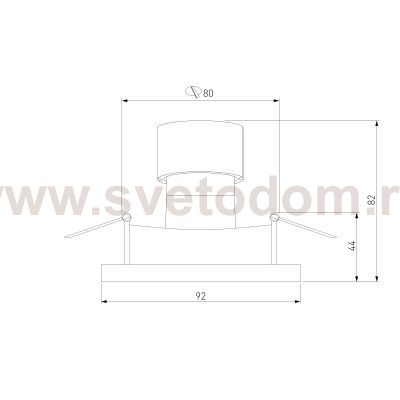 Встраиваемый точечный светильник 122 MR16 Elektrostandard