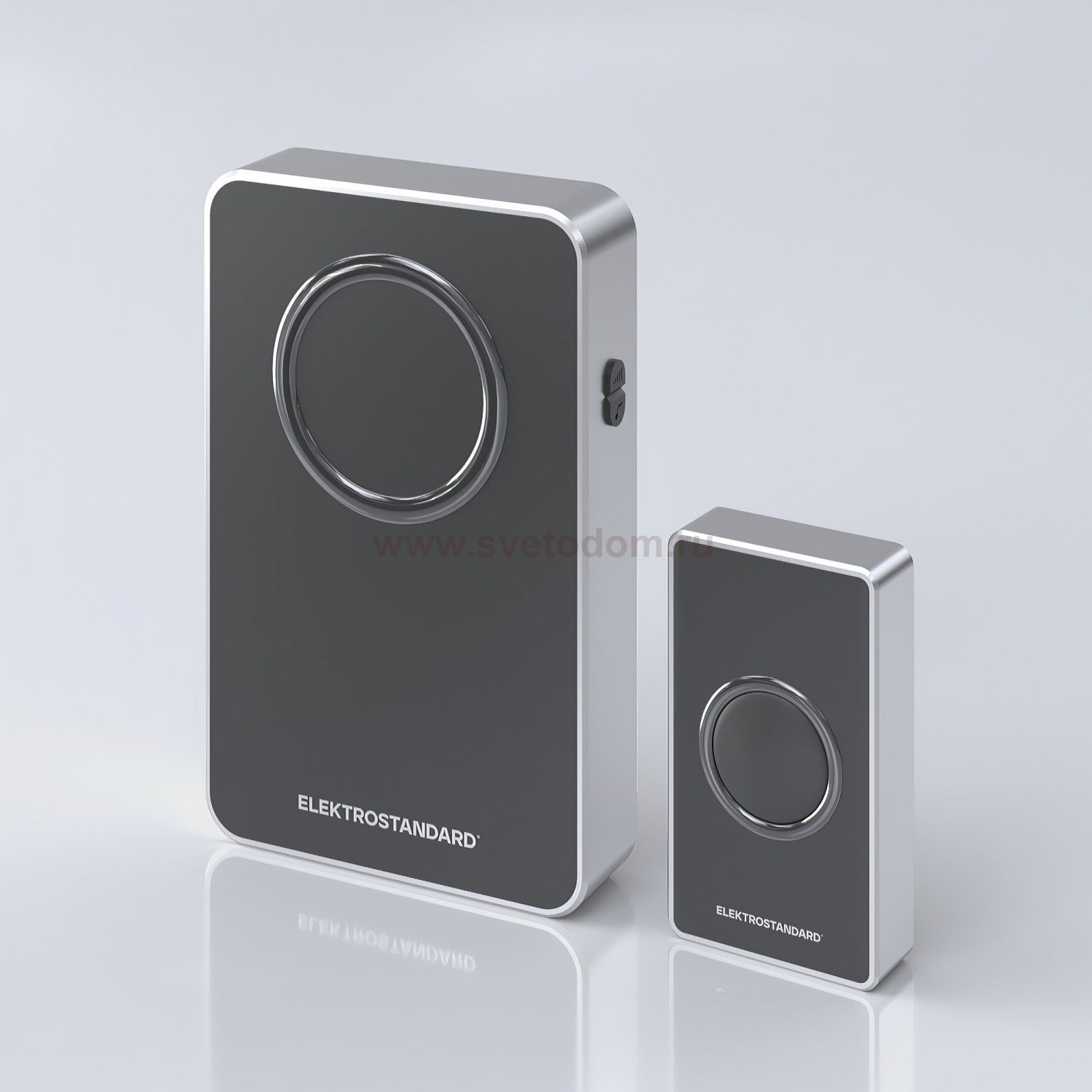 Звонок беспроводной 38M IP20 DBQ27M WL Чёрный/Серебро Elektrostandard