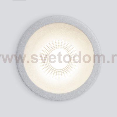 Встраиваемый точечный светильник 15266/LED серебро 7Вт 4200K Elektrostandard