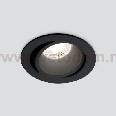 Встраиваемый точечный светильник 15267/LED 7W 4200K черный/черный Elektrostandard