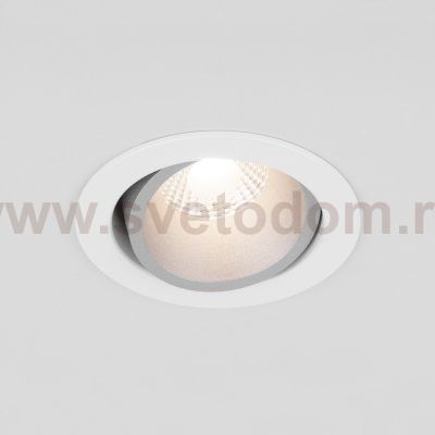 Встраиваемый точечный светильник 15267/LED 7W 4200K белый/серебро Elektrostandard