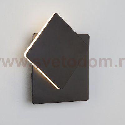 Настенный светодиодный светильник Screw LED 40136/1 черный Elektrostandard