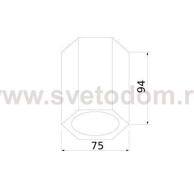 Накладной светодиодный светильник 25037/LED Elektrostandard