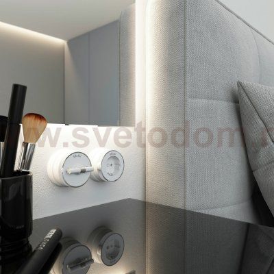 Переключатель одноклавишный Vintage (белый матовый/хром) Werkel W5812050